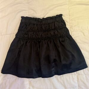 Black Ruffled Mini Skirt from Sundays NYC